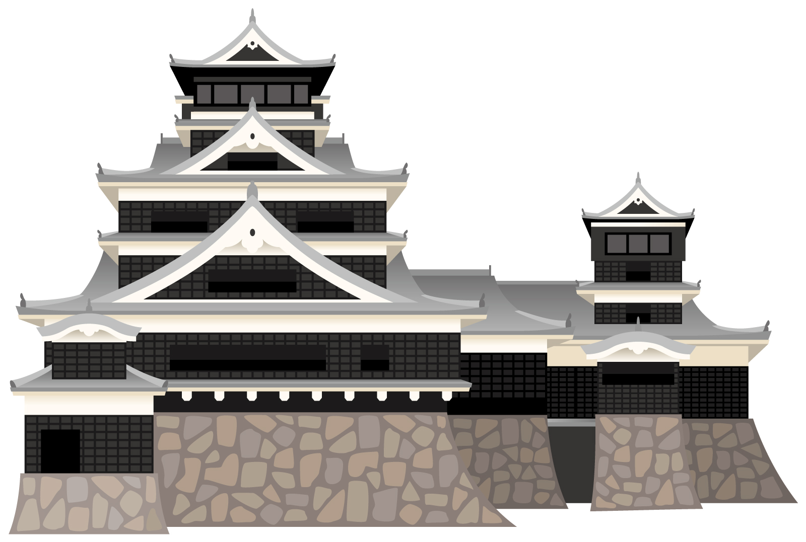 日本の城イラスト
